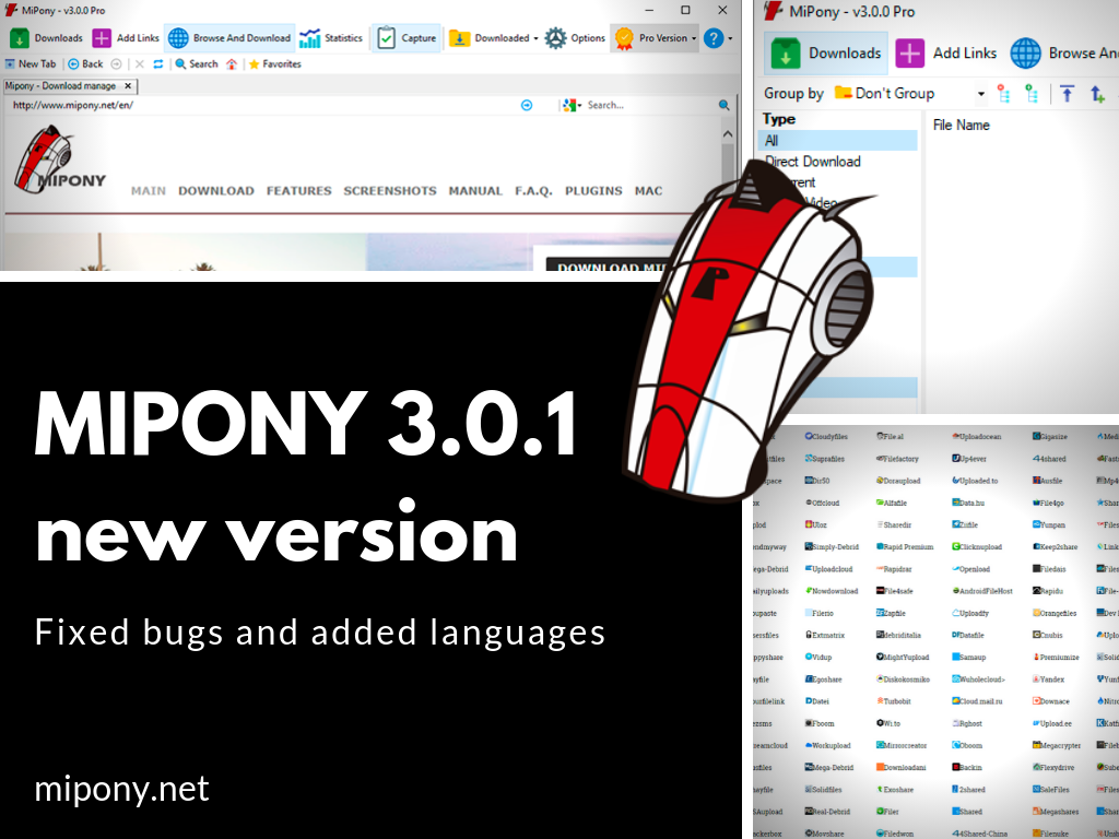 download the new Mipony Pro 3.3.0