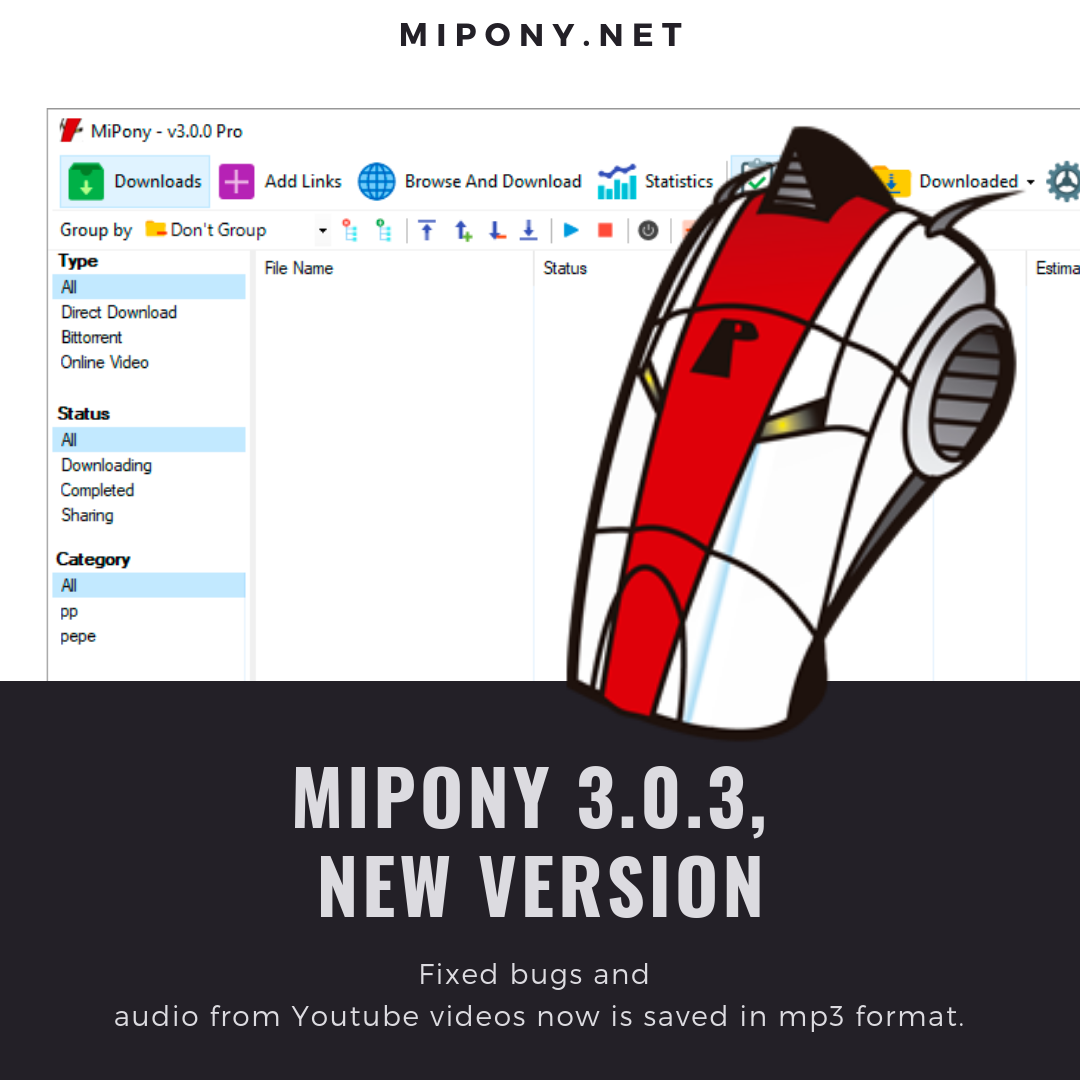 download the new version for windows Mipony Pro 3.3.0