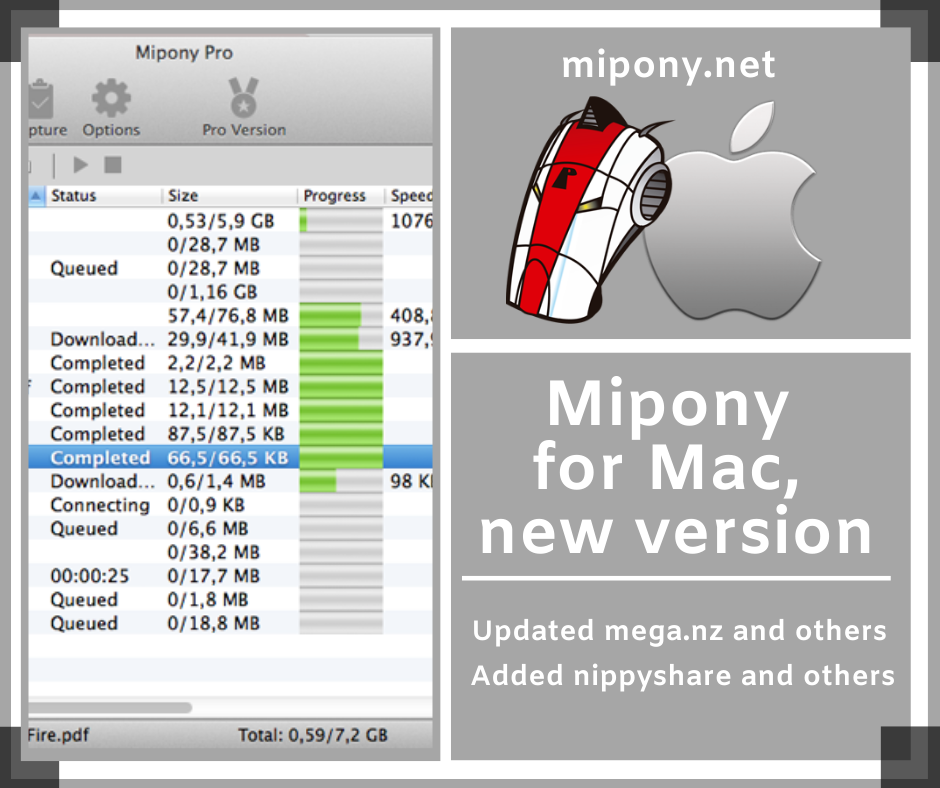 download the new version for apple Mipony Pro 3.3.0